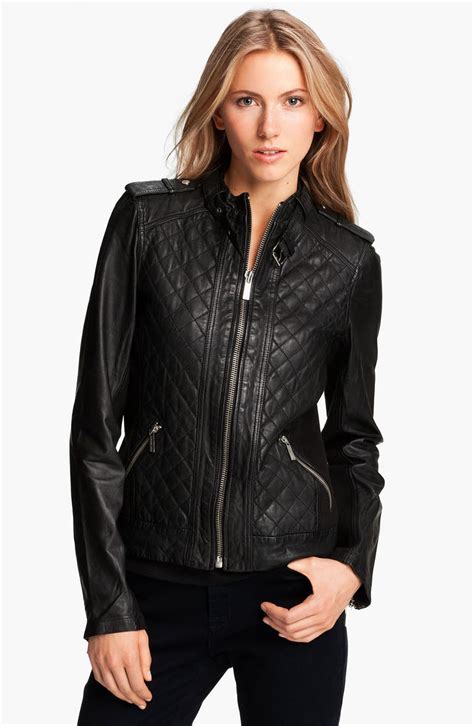 michael kors jacket leather